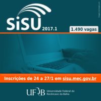 UFRB lança 1490 vagas Sisu 2017
