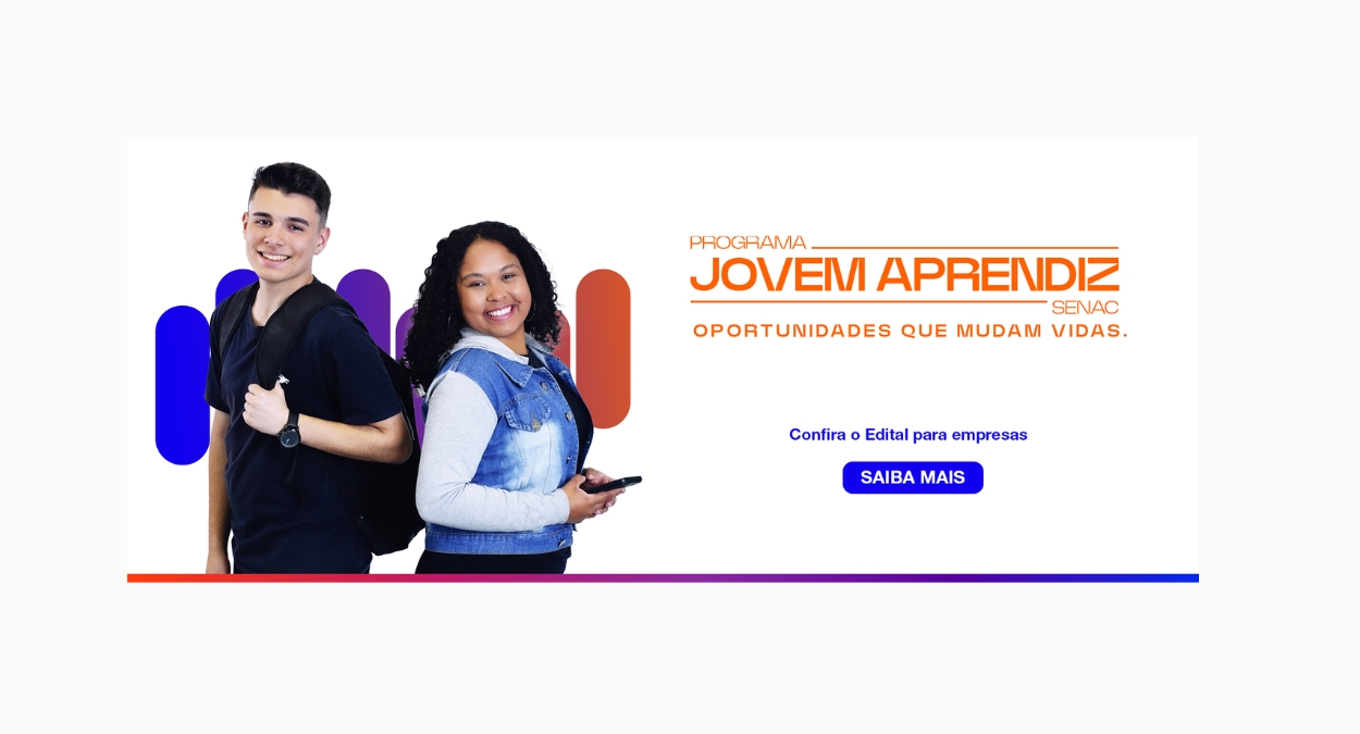 Senac Jovem Aprendiz: Oportunidade inédita para jovens buscarem experiência e emprego