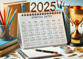 Calendário 2025 aberto, exibindo datas mensais atuais