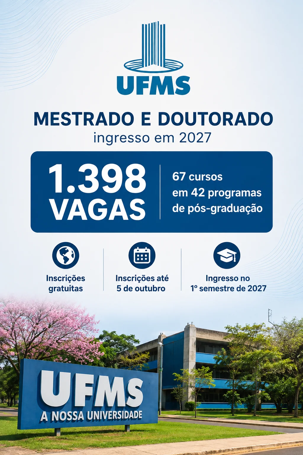 inscrição mestrado e doutorado 2027