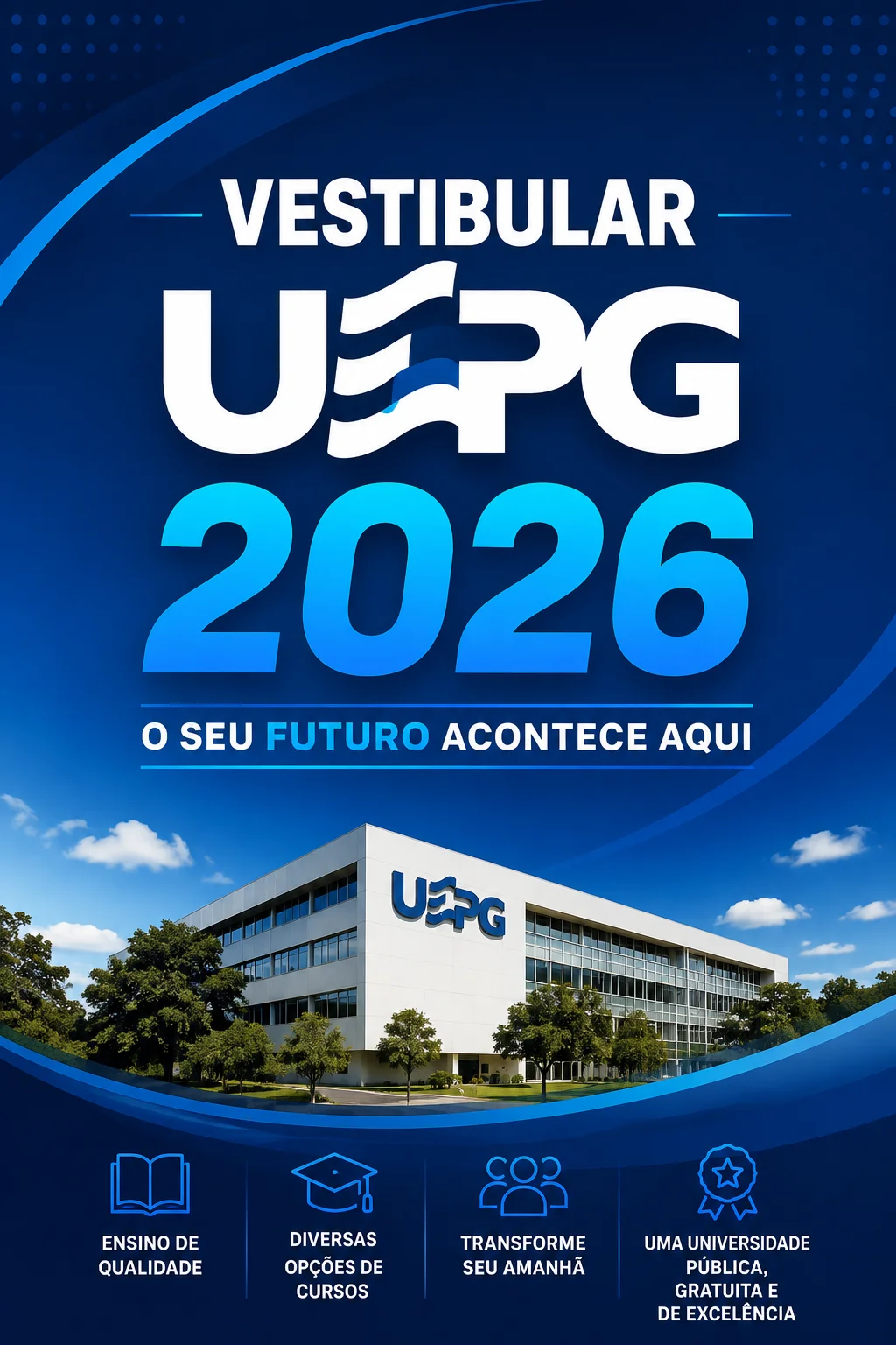 Datas e inscrições Vestibular UEPG 2026